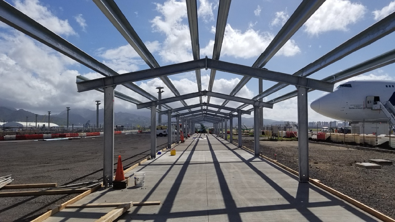Walkway framing — HNL International Airport