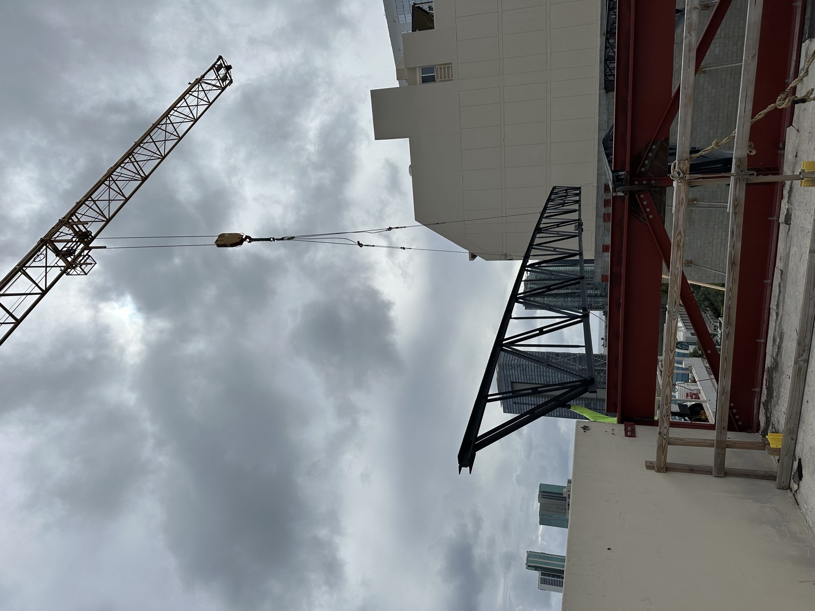Bar joists for the gym roof at Liliuokalani Center