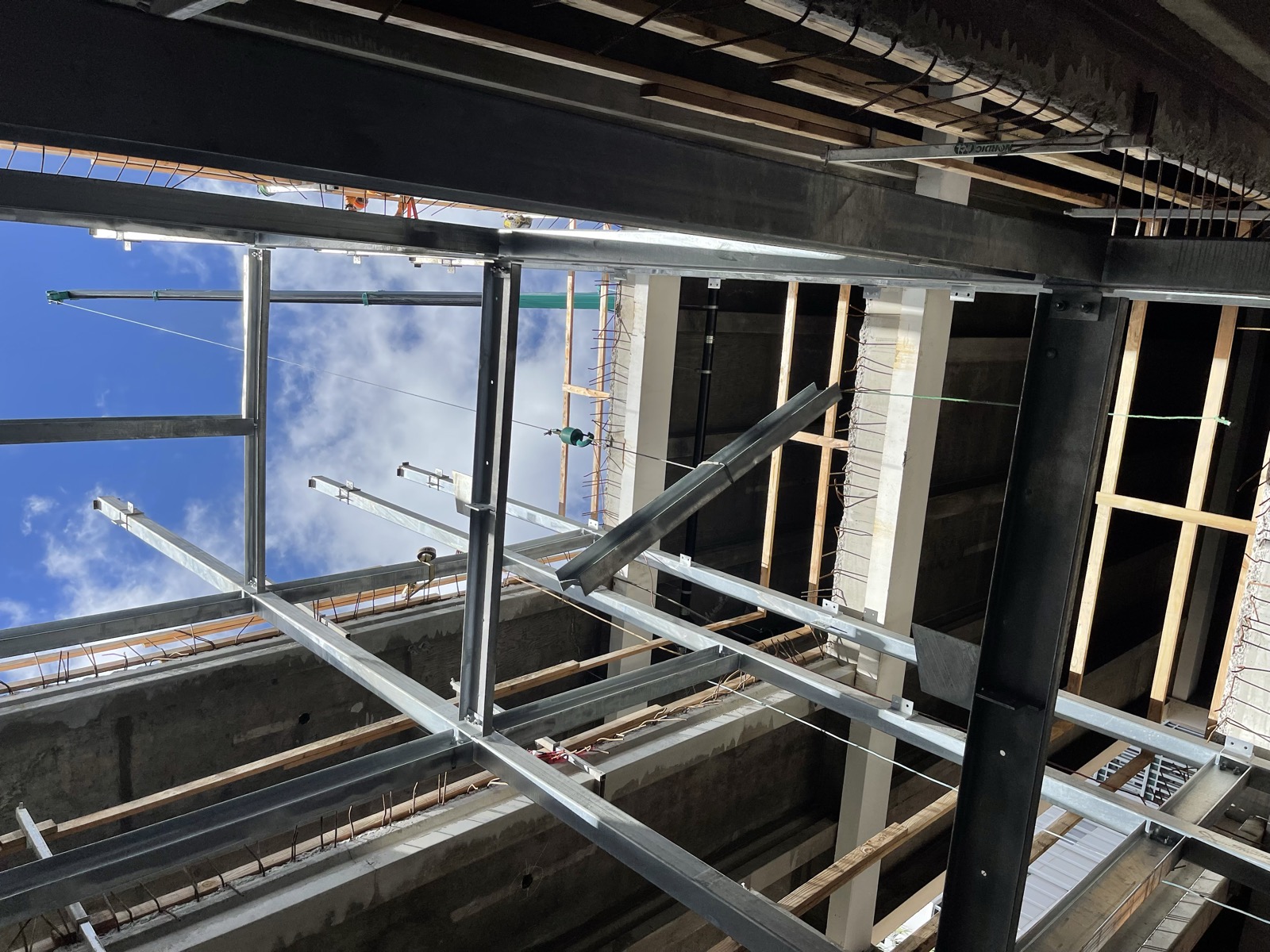 Elevator framing for new elevator at the Liliuokalani Center